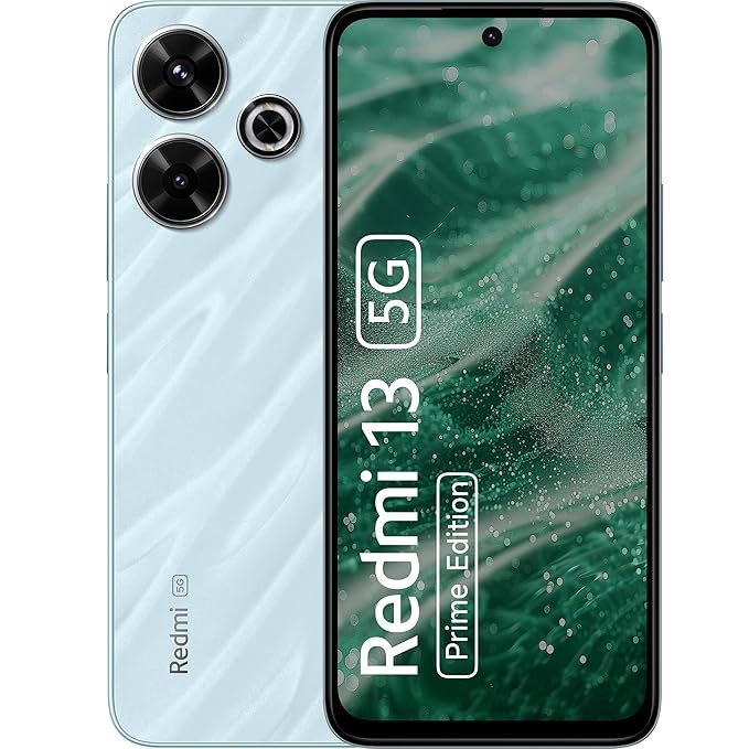 Redmi 13 5G Prime Edition, Hawaiian Blue, 8GB+128GB | India Debut SD 4 Gen 2 AE | 108MP Pro Grade Camera | 6.79in Largest Display in Segment